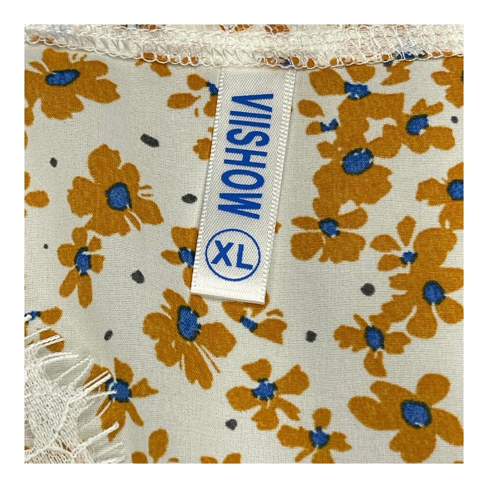 VIISHOW Floral Tank Top With Lace Accent Women’s Size XL - Picture 2 of 7